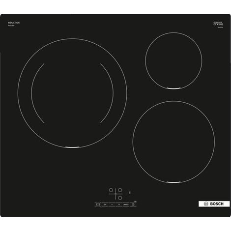 Bosch – Plaque induction 3 foyers 60 cm – Puissance 7400 W – Vitrocéramique avec fonction Boost – PIJ611BB5E