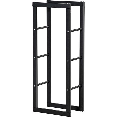 Range livres métal noir 100 kg 40 x 25 x 100 cm