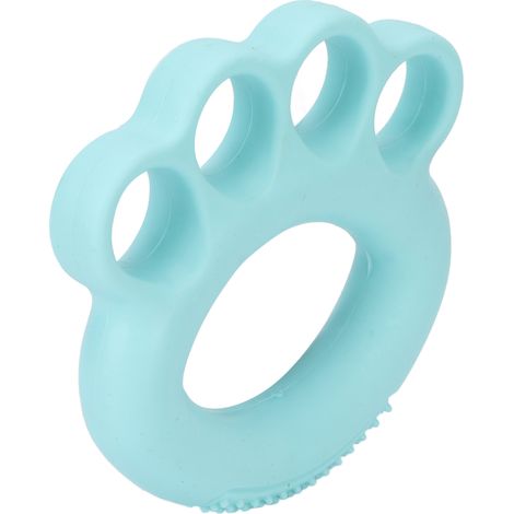 Anneau d'exercice à quatre doigts en TPR pour renforcer et étirer la prise en main, idéal pour soulager les crampes et récupérer, vert menthe, 9 kg (20 lb) (1/5)