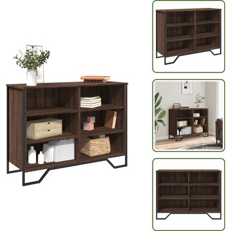 vidaXL Sideboard Braun Eichen-Optik 101x35,5x74,5 cm Holzwerkstoff (1/5)