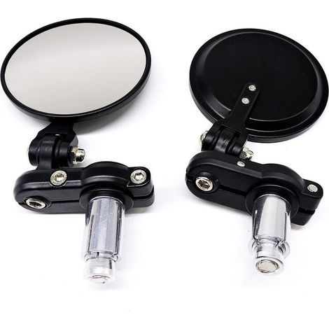 Rétroviseur de recul universel pliable rond modifié pour moto