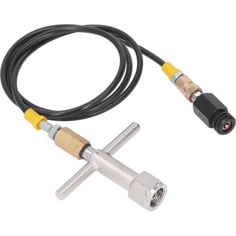 Direktadapter für Wassersprudler mit Hochdruckschlauch für CO2-Flaschenzylinder CGA320 auf TR21-4 (1/5)