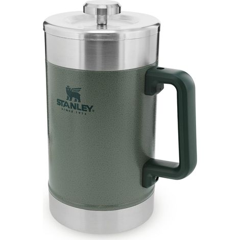 Stanley Caffettiera a stantuffo Classic Stay 1.4L o 48OZ Verde Hammertone Mantiene caldo per 4 ore Filtro a rete Sedimenti minimi Pressa per caffè in acciaio integrata BPA-free (1/4)