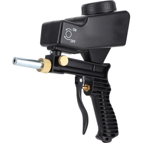 Pistolet de sablage portable à gravité pour voitures, noir (1/5)