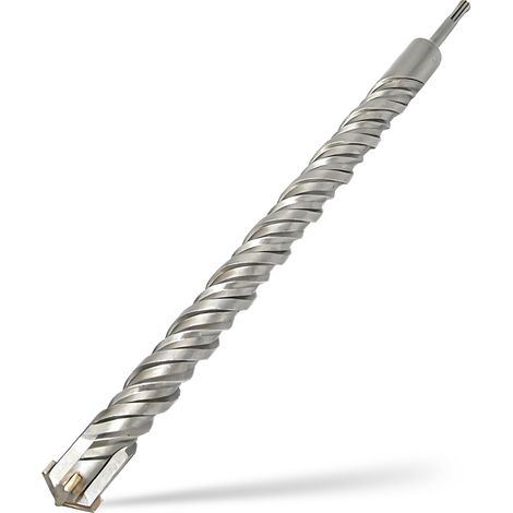 Foret SDS Plus 30mm x 350mm,avec 4 taillants en carbure et double vis,pour pierre naturelle,béton (1/5)
