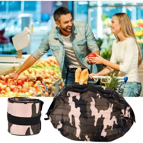 Wasserdichte, faltbare Reisetasche aus Polyester im Akkordeon-Stil, großes Fassungsvermögen, japanisches Design, tarnfarben grün (1/5)