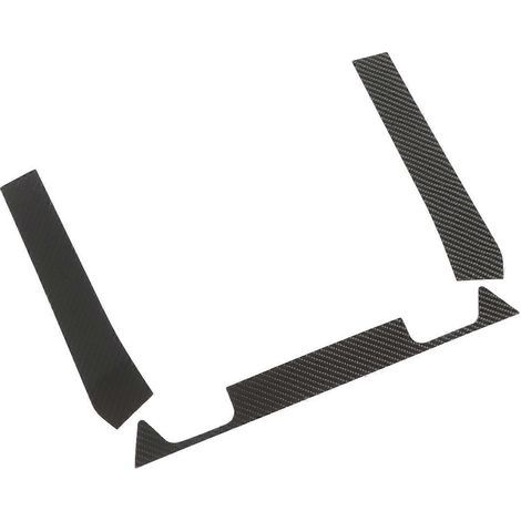 3-teiliges Set ATV-Heckverkleidungs-Aufkleber aus Kohlefaser für den Rahmen der Heckklappe, passend für Polar (1/5)