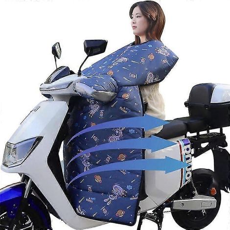 Couverture pour jambes de scooter, genouillère chauffante, imperméable et coupe-vent, tablier-couverture d'hiver pour moto, printemps, automne et hiver. (1/5)
