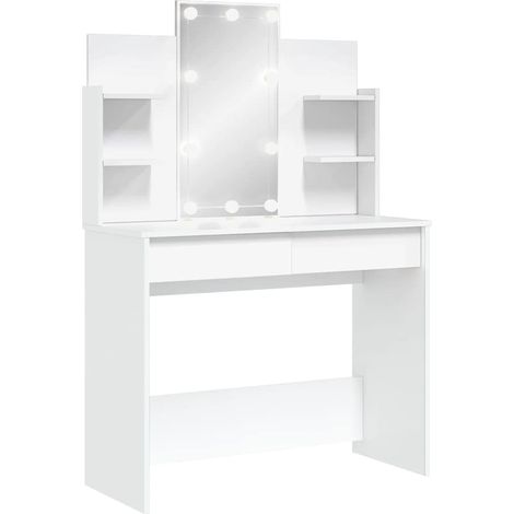Maison Exclusive - Toeletta con Luci LED Bianco 96x40x142 cm