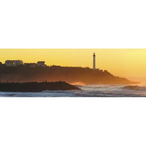 Tableau sur toile Anglet 30x97 cm - Impression sur Toile Murale Décorative - Image imprimée en HD sur Toile - Toile sur Châssis en Bois FSC - Fabriqué en France (1/4)