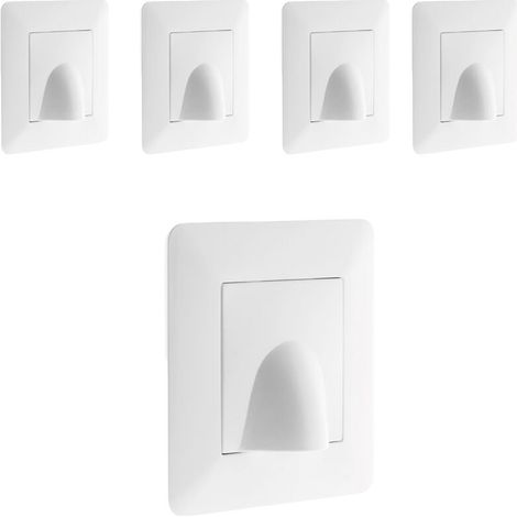 Lot de 5 plaques de sortie de câble Artezo 86x86mm -