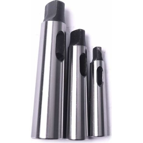 ZVD Cône Morse douille de perçage Réduction adaptateur pour tour de fraisage (MT1 à MT2, MT3 à MT2, MT3 à MT4,3pcs)