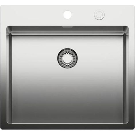 Naber Einbaubecken-Set Corno Piu PR4 Edelstahl mit Küchenarmatur Fuoco 1 Chrom Hochdruck (1/3)