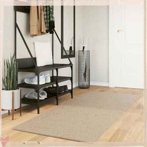 Tapis - VINGVO - HUARTE (375053) - 80x200 cm - Sable - Antidérapant lavable (1/5)