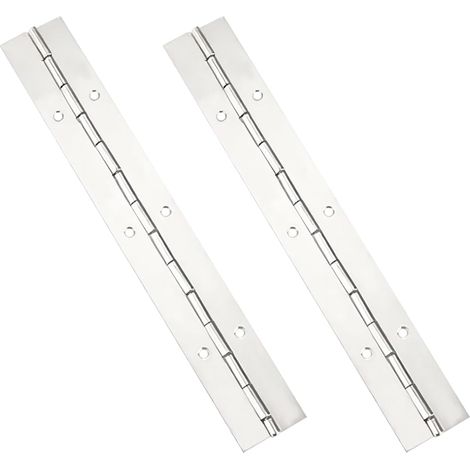 2 Pièces Charnières de Piano, Charnière de Porte en INOX, Charnière Continue, Charnières D'armoire, 400mm (16 Inch) (1/5)