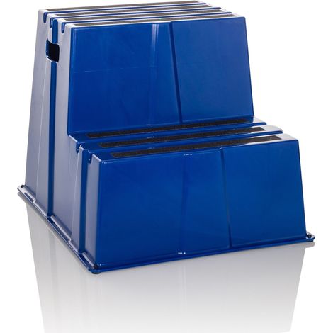 Tabouret marchepied / marchepied TIO-E2 plastique bleu hjh OFFICE