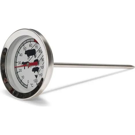 Termómetro carne patisse meat thermometer acero inoxidable 0 a 120 °C