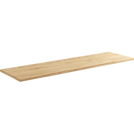 Plateau meuble sous vasque en bois - L 160 cm x l 46 cm - Wavy - Livraison gratuite