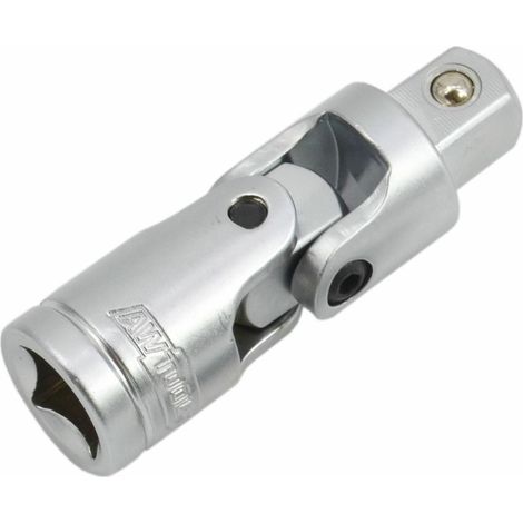 Cardán articulado 1/2" AWTOOLS Black Line, accesorio profesional para herramientas de impacto, diseño giratorio, acceso angular, ideal para espacios reducidos