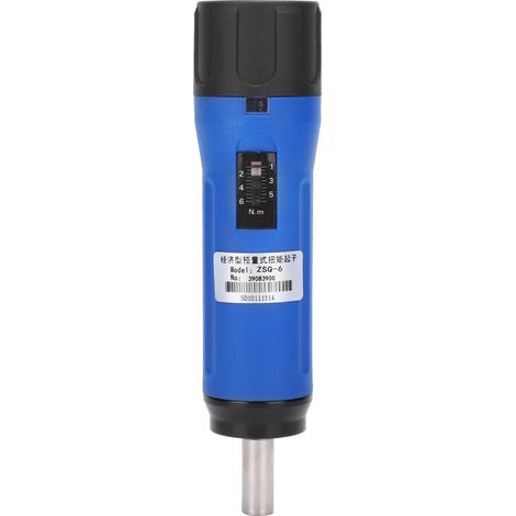 Tournevis à Couple Réglable ZSQ‑6, Clé Dynamométrique Portable avec Embouts Interchangeables, Outil de Serrage Précision