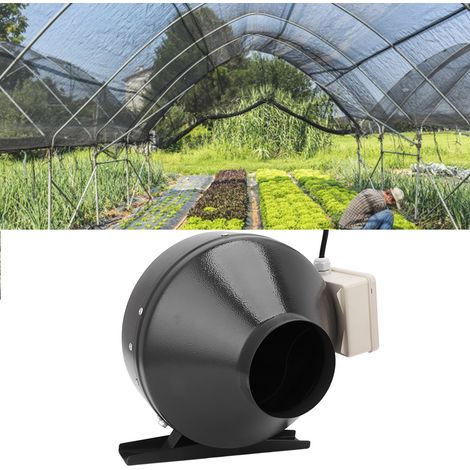 Ventilateur de gaine à rotor externe et raccordement interne, pour l'extraction d'air, l'évacuation de la chaleur et la ventilation des serres, norme européenne 220-240 V (1/5)