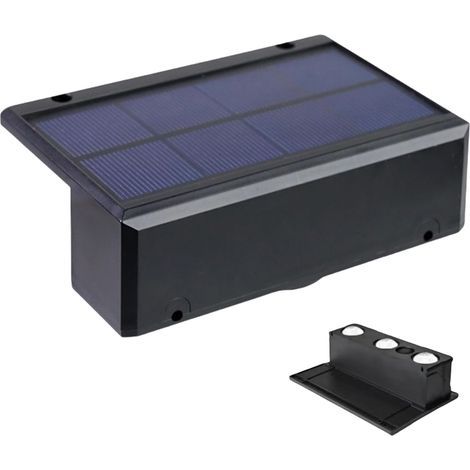 Outdoor Solar Fence Lights, Waterproof Led Lamp, Automatic Color-Changing, Adjustable Brightness, Motion Sensor Activation, Pathway and Yard Illumination, 4.72x3.35x1.57 Inches (1/4)