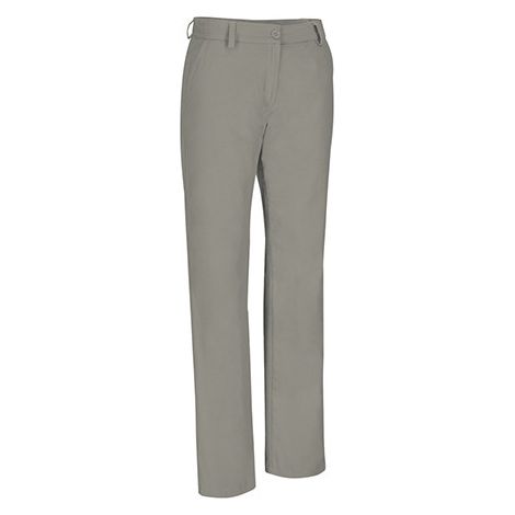Pantalón chino elástico para mujer con bolsillos, tejido de algodón y elastano ALESSIA 52 Beige arena