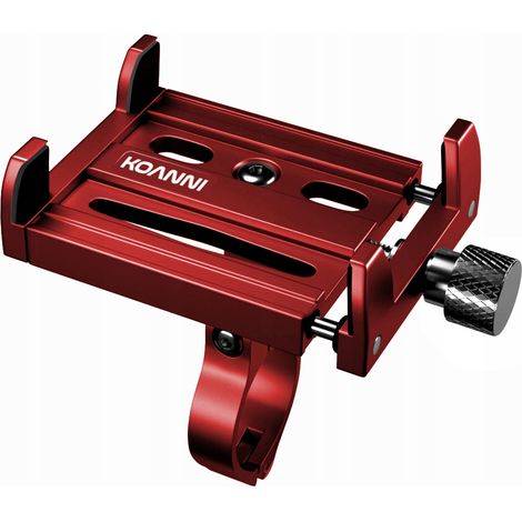 SUPPORTO PER TELEFONO IN METALLO PER BICICLETTA O MOTO KOANNI hol35RED