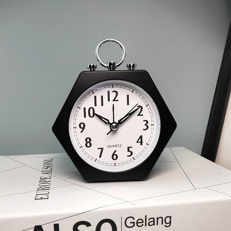 Réveil silencieux et doux pour enfants, minuteur, horloge numérique (noir) (1/5)