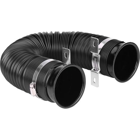 Kit de tuyau d'admission d'air froid universel pour voiture, 76 mm (3 pouces), flexible, noir (1/5)