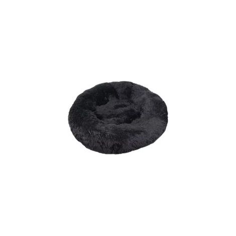 Coussin moelleux lavable pour chat et chien, noir, 40 cm –