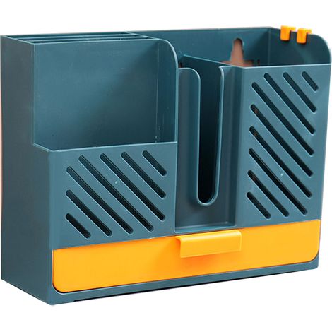 Porta bacchette multifunzionale con montaggio a parete, senza bisogno di forare, per utensili da cucina e cucchiai da minestra. (1/5)