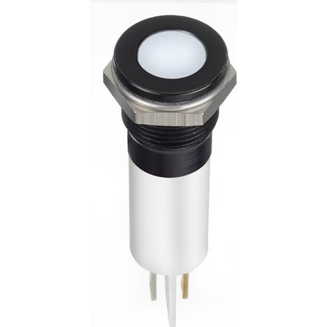 Voyant LED lumineux Blanc RS PRO, dia. 12mm, 24V c.c., IP67 ( Prix pour 1 )
