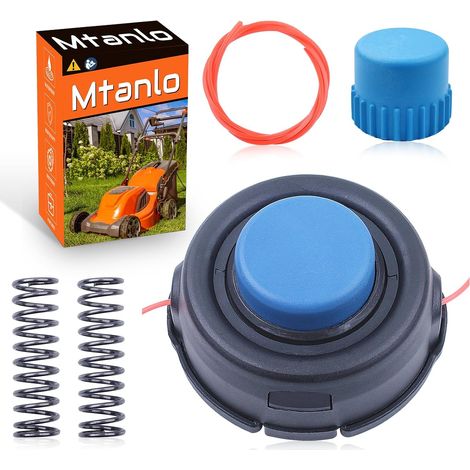 Tête de coupe à bouton-poussoir pour Husqvarna T35 235 322 323 324 325 326 327 323L Fil 122Ldx 123L 123Ld 125L 128L 128Ld 128Ldx 129L 129Ldx 129Djx 223L 224L 225L 225Ld 225R 225Rj 531300194 (1/5)