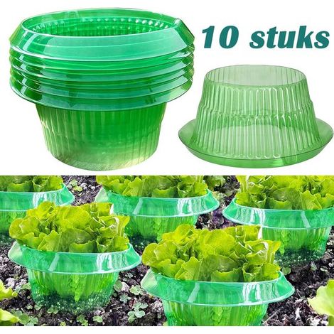 Anneaux anti-escargots - Lot de 10 - Protection anti-escargots pour le jardin - 24 x 12 cm - Protections pour semis - Couvre-plantes - Protections pour légumes - Pots de fleurs anti-escargots - Outils (1/5)