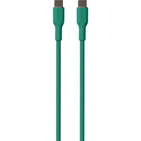 Puro kábel Soft Silicone Cable USB-C to USB-C 1.5m - Dark Green (1/2)