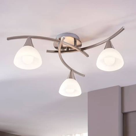 [GEBRAUCHT] B-Ware Lindby Della Deckenlampe Deckenlicht Lampe Leuchte Ip20 Nickel Matt 3 Fl. E14