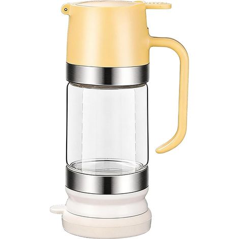 Pot à Miel 300 ml Antidérapant Sans Goutte En Verre Distributeur De Miel Et D'huile De Cuisine pour Eau Café Thé Lait Sauce Maison Cuisine Restaurant Garde-Manger Camping (1/5)