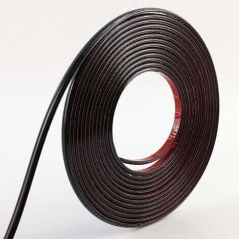 Bande décorative autocollante noire – 10 m × 8 mm, idéale pour joints carrelage, meubles, murs et sols (1/5)