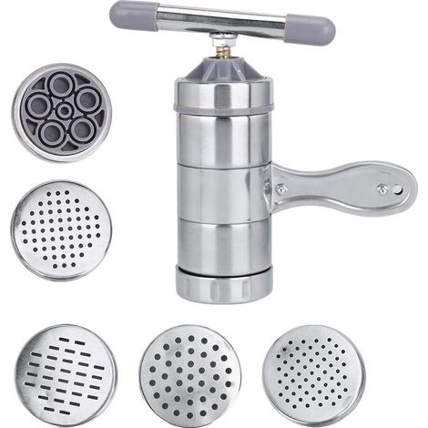 Machine à pâtes manuelle en acier inoxydable pour usage domestique, presse à nouilles et pâtes fraîches faites maison
