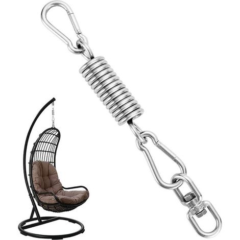 royaluxe -Crochet de Plafond, Kits de Suspension à Ressort intéri et extéri, Ressort en Acier Rotatif à 360 °, Charge maximale 250 kg, utilisés pour la Boxe Crochets à Ressort de Chaise hamac, (1/5)