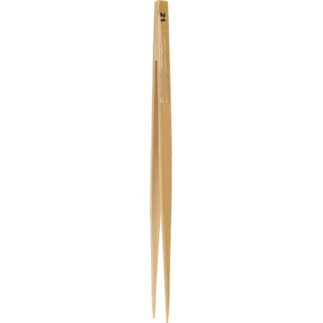 Pincettes En Bambou - Pointe Droite Sans Dents - Pour Expériences Précises Et Électronique - 145mm (1/5)