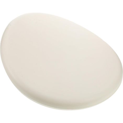 Coussin de Chaise Rond en Mousse Antidérapant Blanc à Rebond Lent (1/5)
