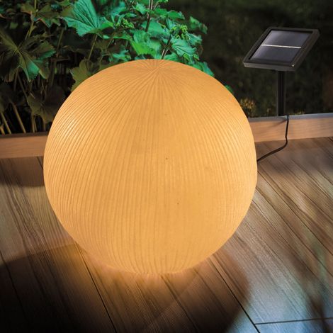 esotec Solar Gartenkugel 26cm Sandsteinoptik Kugelleuchte wetterfest 102688 (1/5)