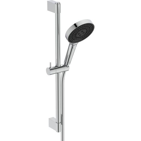 Ideal Standard Idealrain Solos - Conjunto de ducha, barra y manguera, 3 chorros, EcoFlow, cromado A7897AA (1/2)