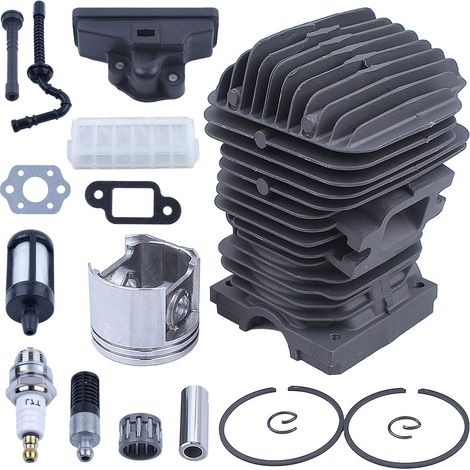 Kit cylindre-piston 42,5 mm pour Stihl 023 025 MS230 MS250 11230201209, cylindre, piston, axe, segment, circlip, filtre à air, durite de carburant, filtre à carburant, durite d'huile, filtre à huile, (1/5)
