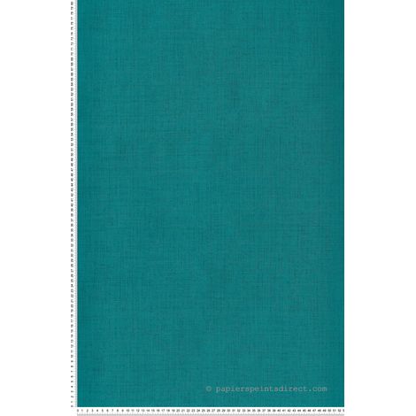 Papier peint Uni Bleu canard Villa Rosalie Lutèce