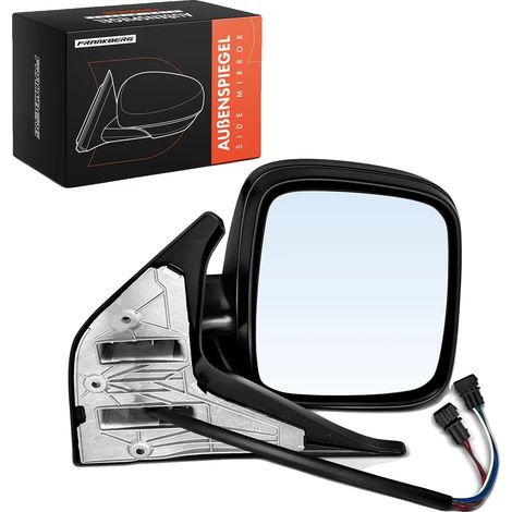 Specchietto retrovisore esterno, installazione a destra, funzionamento elettrico, design convesso, compatibile con modelli VAG, colore nero. (1/5)