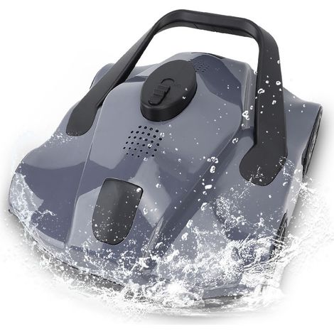 Robot pulitore per piscina senza fili – Autonomia della batteria di 130 minuti – Area di pulizia di 100 m² – Motore intelligente – Impermeabile IPX8 (1/5)