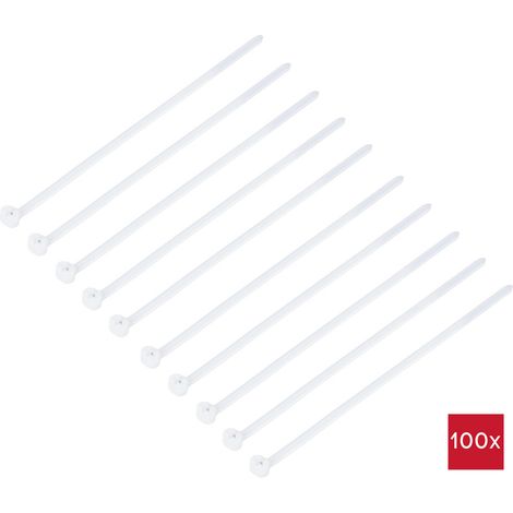 TRU COMPONENTS TC-12814144 Kabelbinder 100 mm 3 mm Natur mit Metallzunge, chemische Beständigkeit 1 (1/2)